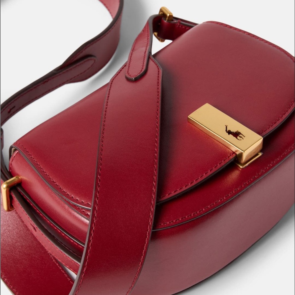 Polo Ralph Lauren Polo ID Calfskin Mini Saddle Bag - Picture 3 of 3